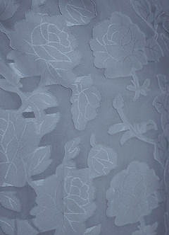 Azazie Amalie Brautjungfernkleider A-Linie Plissee Blumen-Burnout Kleid Staubblau image14