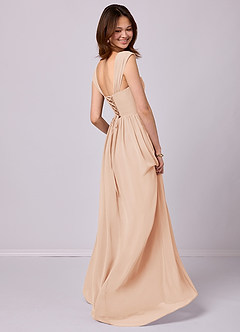 Barbie ♥ Azazie Bridesmaid Dresses English Rose A-Line Corset Chiffon Dress image7