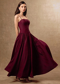 Maxi jurk Alice Kastanjebruin image4