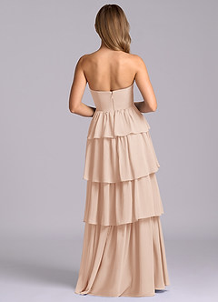 Azazie Faye Bridesmaid Dresses English Rose A-Line Sweetheart Neckline Chiffon Dress image7