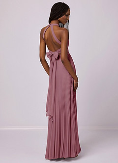 Barbie ♥ Azazie Bridesmaid Dresses Vintage Mauve A-Line Pleated Chiffon Dress image6