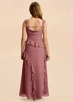 Azazie Sloane Junior Amethyst A-Line Sweetheart Neckline Chiffon Dress image2