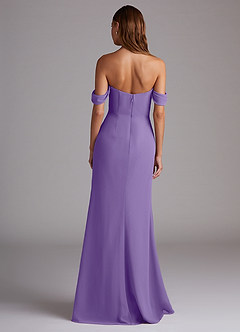 Azazie Saige Bridesmaid Dresses Tahiti A-Line Off the Shoulder Chiffon Convertible Dress image7