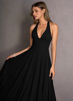 Isabeau Black Maxi Dress image5