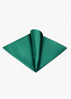 front Metallic Satin Pocket Square