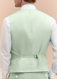 front James Dusty Sage Structured Stretch Suit Vest