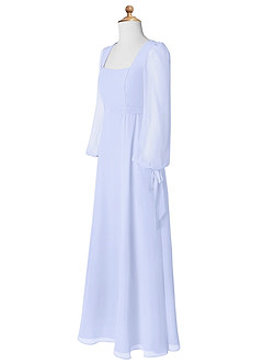 Azazie Leonia Junior A-Linie mit Taschen Chiffon Kleid Lavendel image9