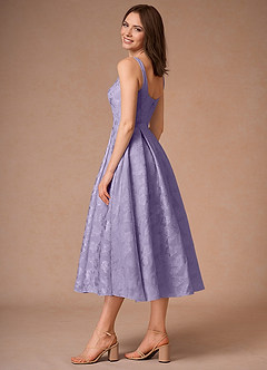 Briac Lilac A-line Midi Dress image4