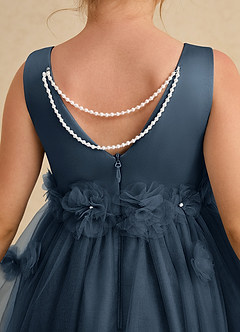 Azazie Lux Flower Girl Dresses Neptune A-Line Beaded Tulle Dress image6