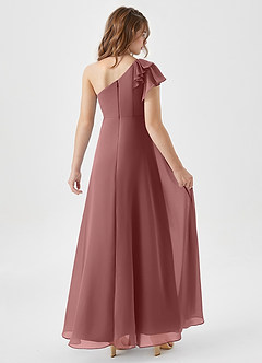 Azazie Arabella Junior Klä av A-Line i Chiffong Rynkad image2