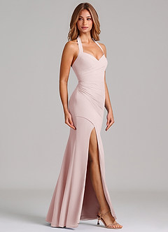 Azazie Emeria Suknie dla druhen Syrena Dekolt w kształcie serca Szyfon Do ziemi Sukienka image5