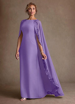 Azazie Artemisia Mother of the Bride Dresses Tahiti Sheath Lace Chiffon Dress image4
