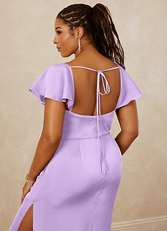 Christian Siriano Bridal for Azazie 1005 Brautjungfernkleider Etui Herzausschnitt Stretch-Satin Kleid Flieder image10
