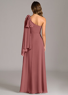 Azazie Tella Jurken voor bruidsmeisjes Jurk van Chiffon met A-Lijn One-Shoulder Amethist image7