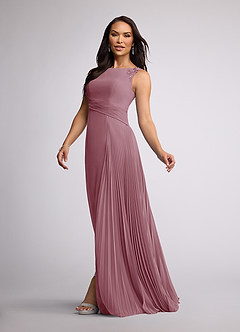 Azazie Galvan Mother of the Bride Dresses Vintage Mauve A-Line Sequins Chiffon Dress image2
