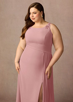 Azazie Galvan Mother of the Bride Dresses Dusty Rose A-Line Sequins Chiffon Dress image13