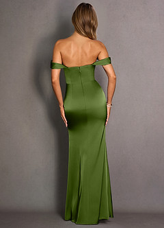 Valine Olive Green Maxi Dress image3
