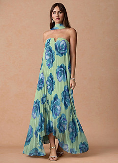 Robe Longue Lime Floral Nahla image3