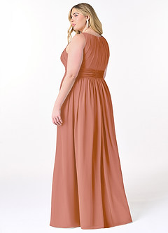 Azazie Harper Bridesmaid Dresses MAI TAI A-Line Pleated Chiffon Dress image7