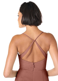 Azazie Ashana Bridesmaid Dresses Cedar Rose Sheath Sweetheart Lace Mesh Dress image5