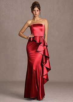 Nerissa Cherry Red Maxi Dress image4