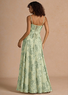 Isaura Light Green Maxi Dress image2