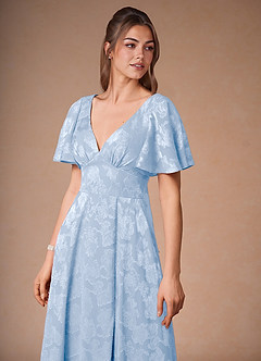 Sasha Powder Blue A-Line Maxi Dress image6