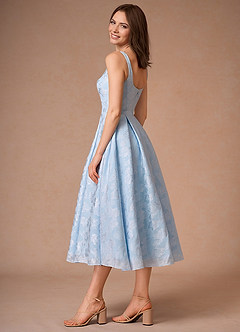 Briac Powder Blue A-line Midi Dress image5