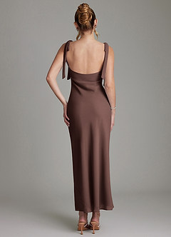Azazie Luddie Bridesmaid Dresses Ganache Mermaid Bow Chiffon Dress image6