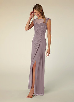 Azazie Libby Mother of the Bride Dresses Dusk A-Line Scoop Sequins Chiffon Dress image3