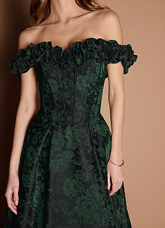 Zora Emerald Black Gown image7