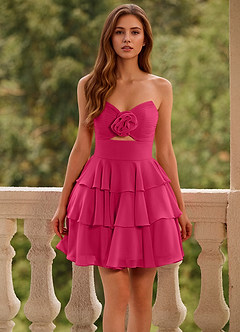 Orosecy Rosette Mini Dress image6