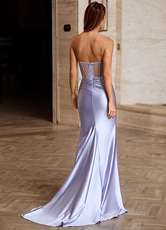 Luxen Lilla Abito da ballo con scollo a cappuccio image7