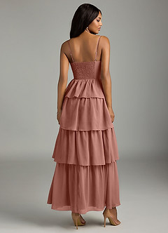 Azazie Kaiden Bridesmaid Dresses Cedar Rose A-Line Sweetheart Neckline Chiffon Dress image2