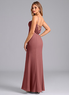 Azazie Wynni Bridesmaid Dresses Amethyst Mermaid Corset Chiffon Dress image5