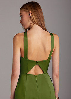 Robe Longue Olive Verte Elana image5