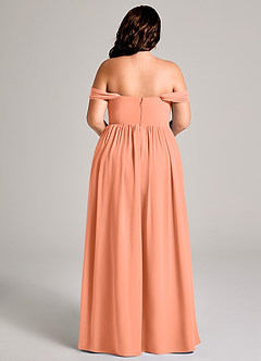 Azazie Calianna Bridesmaid Dresses Sunset A-Line Off the Shoulder Chiffon Convertible Dress image15