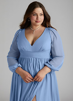 Vestido Azul Acero Largo Norah image10