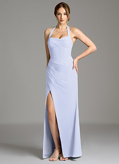 Azazie Serenity Bridesmaid Dresses Lavender Mermaid Sweetheart Neckline Chiffon Dress image7