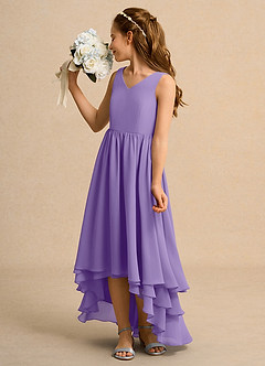 Azazie Kitten Junior Formal Flower Girl Dresses Tahiti A-Line Chiffon Dress image5