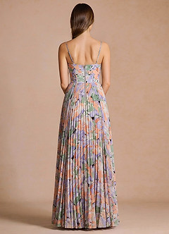Kleid Vesper Lila Grün image2