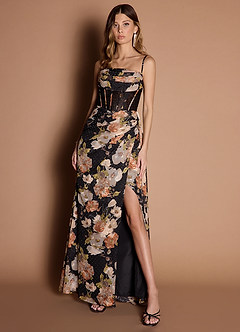 Riley Black Multi Maxi Dress image3