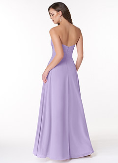 Azazie Arabella Allure Bridesmaid Dresses Lilac A-Line Sweetheart Neckline Chiffon Convertible Dress image2