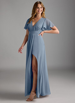 Azazie Zaniah Bridesmaid Dresses Twilight A-Line Chiffon Dress image5
