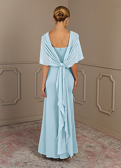 Azazie Dion Klänningar till brudens mor Klänning Tubklänning i Stretch crepe Scoop Himmelsblå image6
