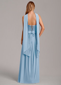 Azazie Cadence Suknie dla druhen Linia A Gorset Satyna elastyczna Do ziemi Sukienka image4