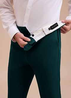 front Ethan Pine Refined Weave Dress Pants