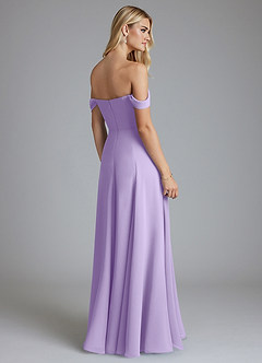 Azazie Seriana Suknie dla druhen Linia A Zza ramienia Szyfon Do ziemi Sukienka image2