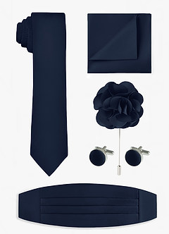 front Matte Satin Skinny Tie