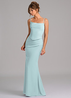 Azazie Sorrel Suknie dla druhen Syrena Gorset Szyfon Do ziemi Sukienka image6